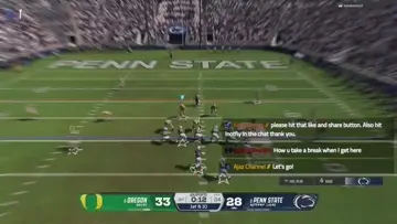 Game winning touchdown
