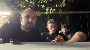 Turkoz düşme anı
