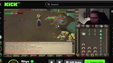 rhys eating boogers on stream