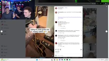 dinged the guitar