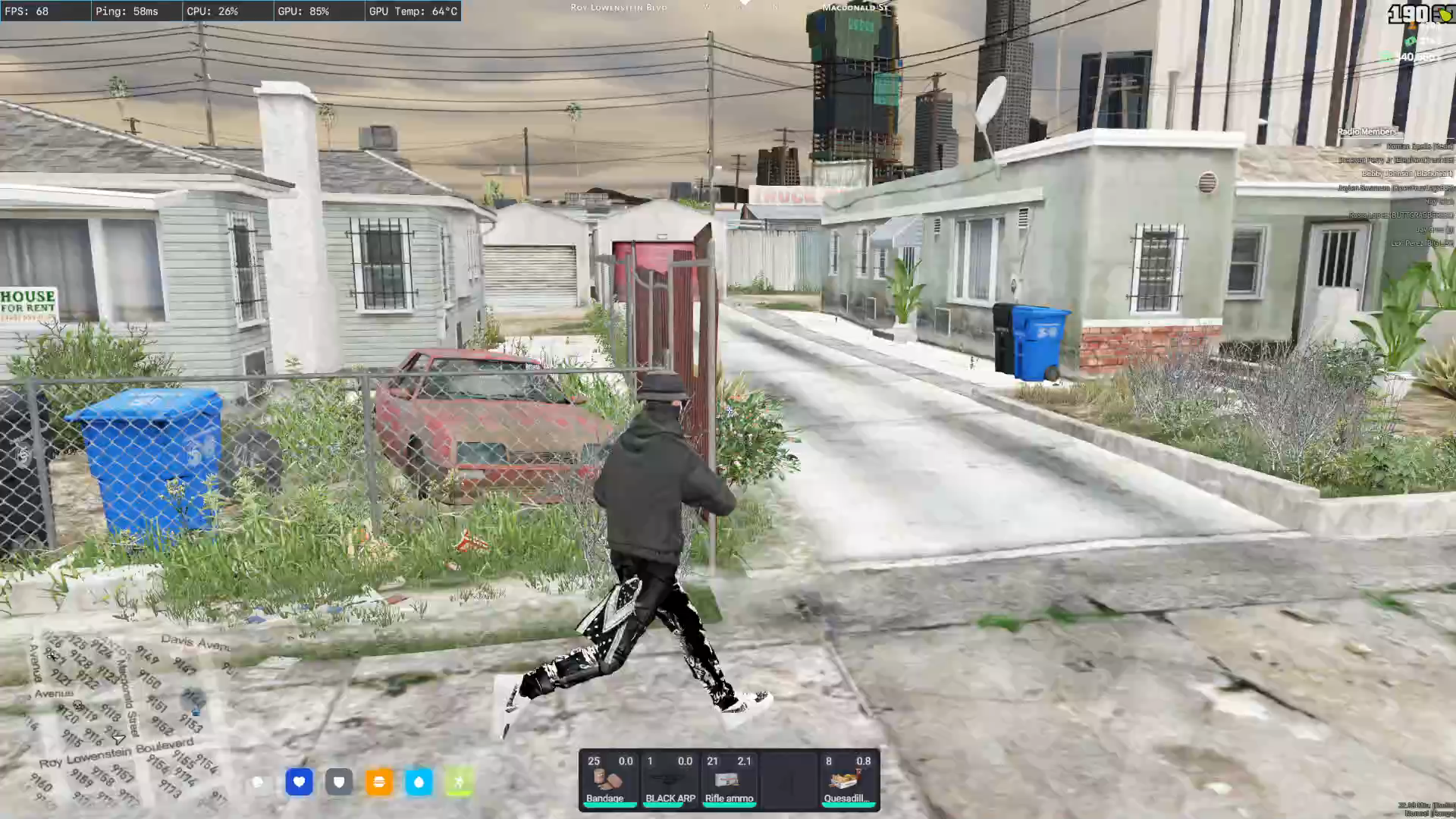 Smoked pd with red pants