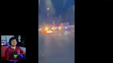 se incendia la chiva de los amigos de SEBANGAS
