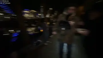 Glink gets pressed at an Austin Protest