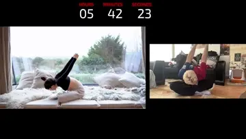 tailo subathon yayınında yoga yapıyor