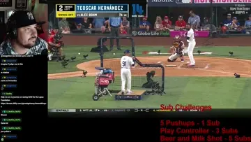 3 swings to 2 bombs