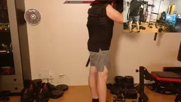 Thoes squat lunges whit vest was craaazy
