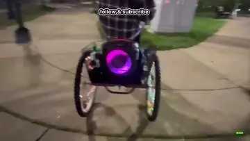 og on a tricycle 