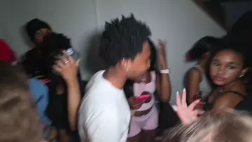 the crashout at the party