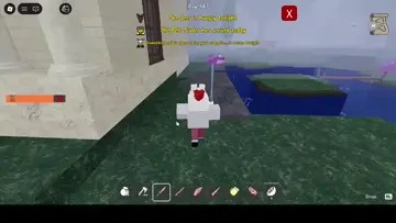 fighting with ice sword