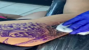 tattoo session
