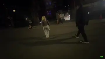 crossing the street