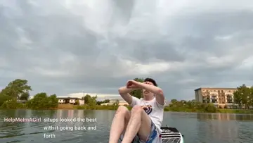 Divers randomly appear out of the water