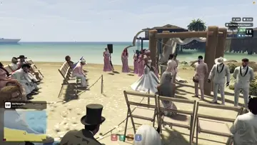 wedding goes boom boom