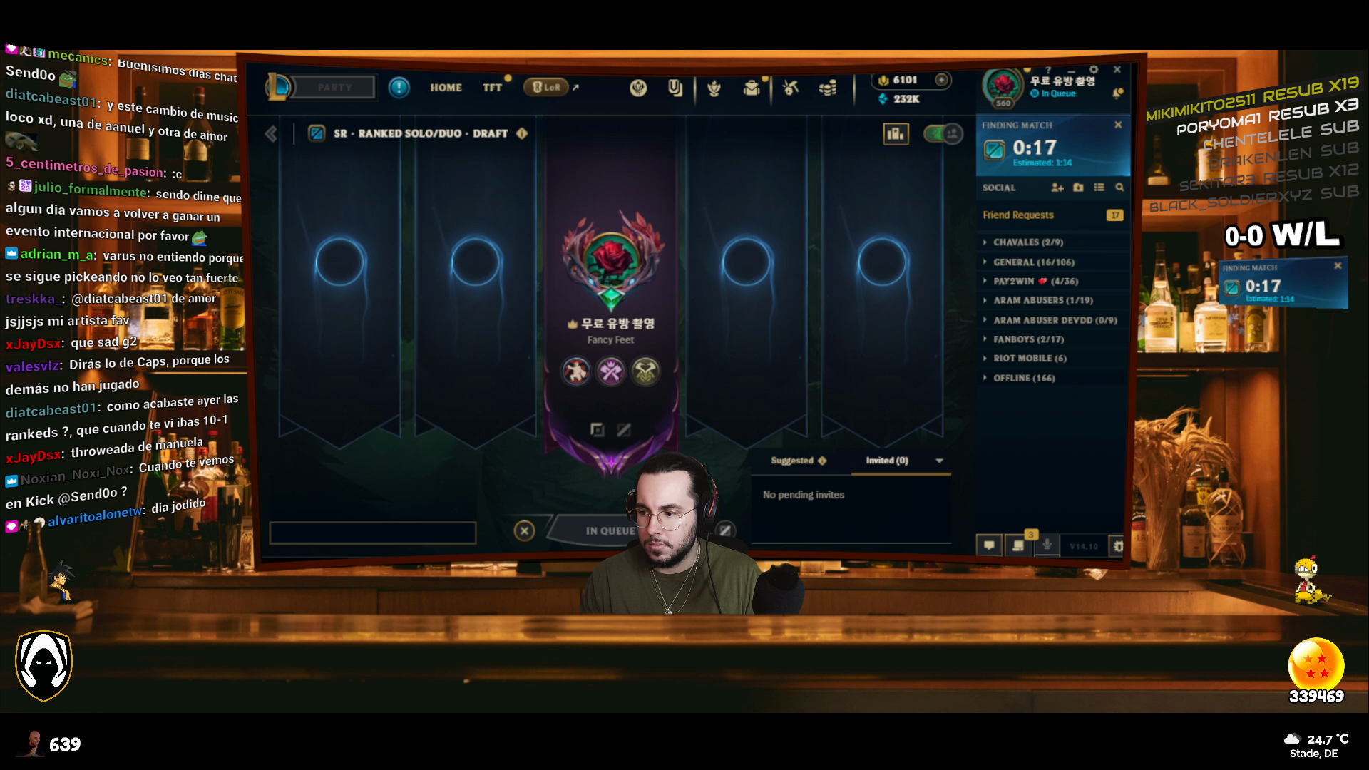 Salí en el chat