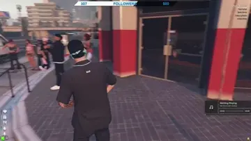 LMAO, runs away then comes back. gang chit