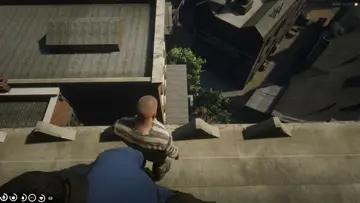 Law Shoves Sammy off roof
