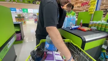 Shopping cart check out in (Thailand)