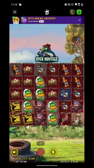 $175 hit on duck hunters Draftkings casino