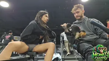 Bill working out his muscles