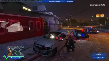 THEY DROVE INTO HIM?
