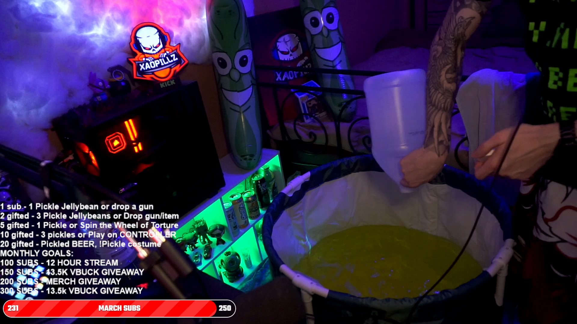 part 2 of Pillz doing a hot tub stream