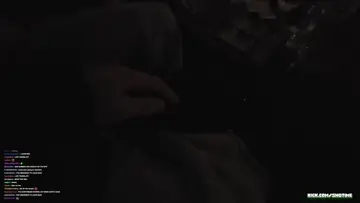 Nana touching the package
