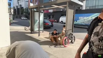 Droski captured bums smoking crack, that's la