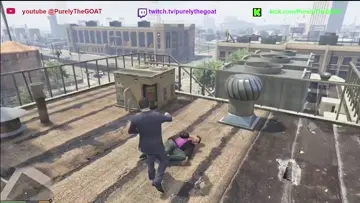 Michael joyrides the helicopter