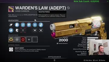 New Wardens Law god roll