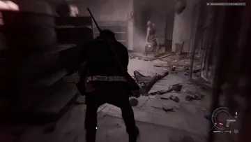 Zombie me mata atravesandome motosierra RE9