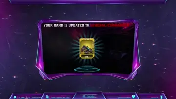 General/Commander Rank Up