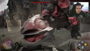 peando contra un trol en Hogwarts Legacy