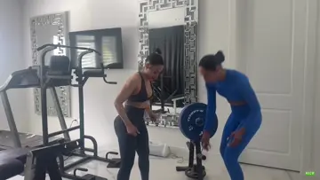 blac chyna working out doing amazing.
