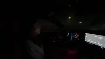 180KM in SweaterGod's car