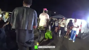 Gerald run's into offset at Snoop's party