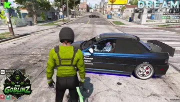 blue gang shooting from the cars