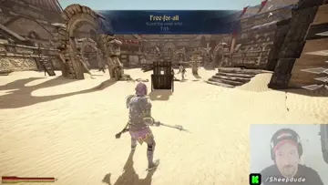 Sheep bouncing on it
