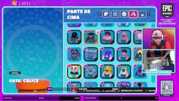 1 minuto de choro por ganhar uma skin