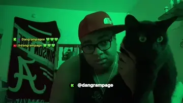 Rampage Shows His Pet Cat 