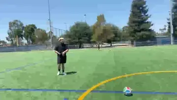 biggus scores a goal as his first shot 