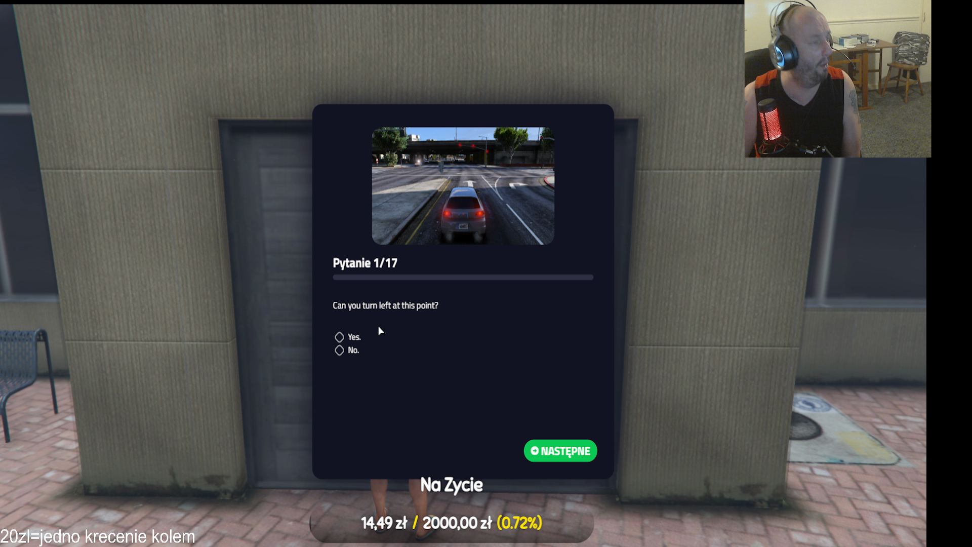 test na prawo jazdy