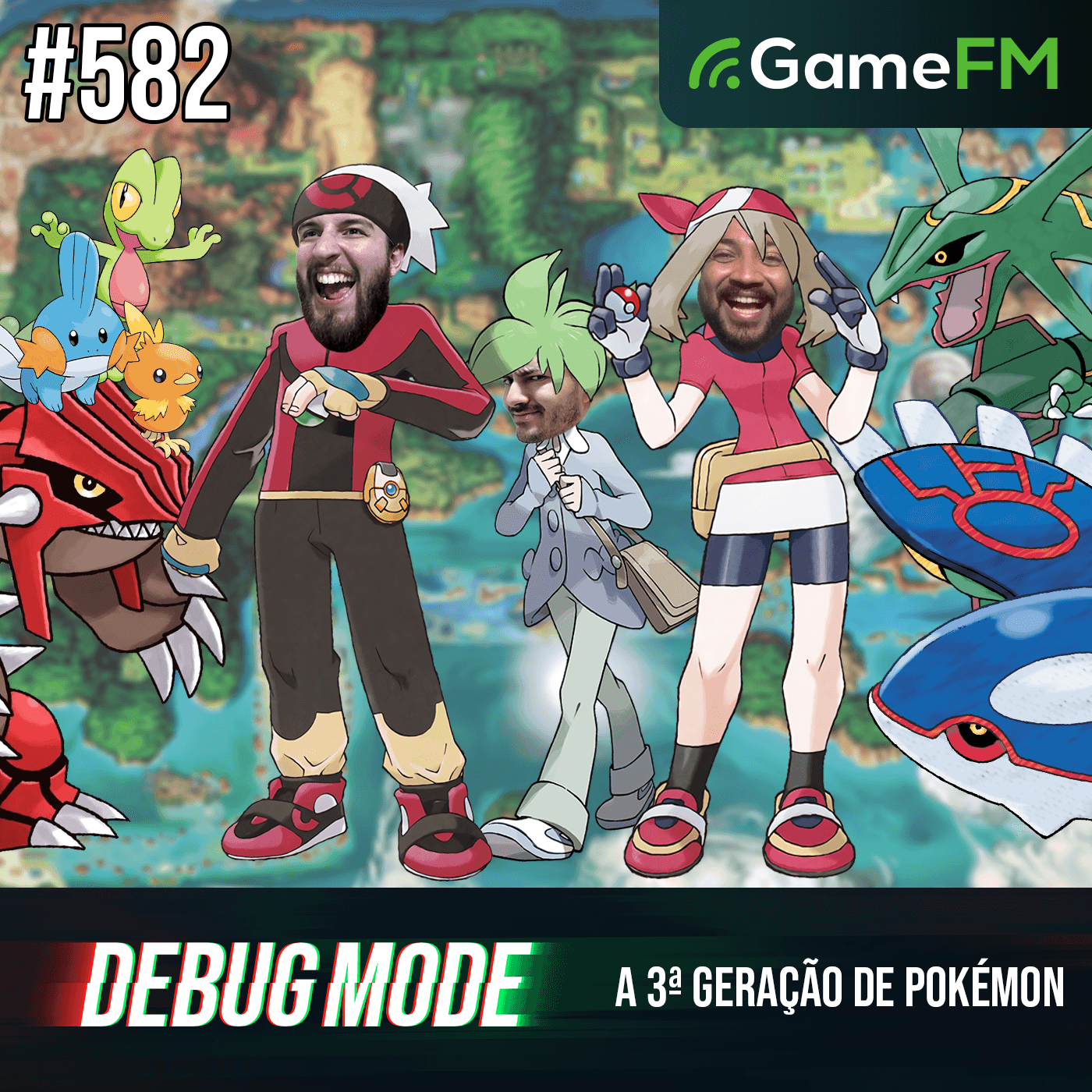 A 3ª GERAÇÃO DE POKÉMON (RUBY, SAPPHIRE & EMERALD) - Debug Mode #582 - Podcast
