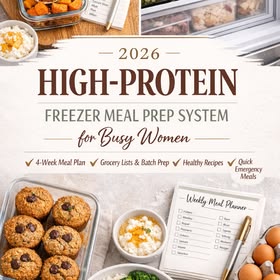 High-Protein Meal Prep, Freezer Meals & Weekly Planner PDF
