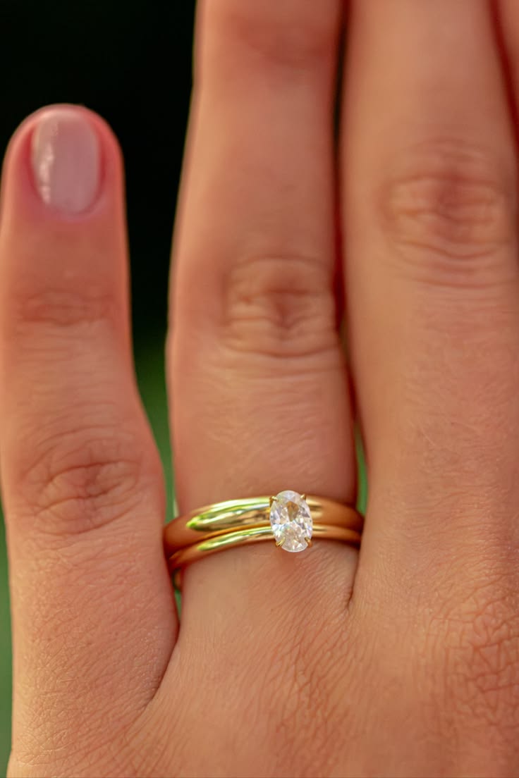 Conjunto em ouro 18K com Moissanite  brilhante