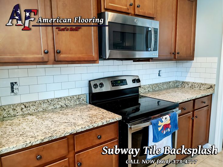 🚇 Enhance Your Kitchen with a Subway Tile Backsplash! 𝗪𝗘𝗕𝗦𝗜𝗧