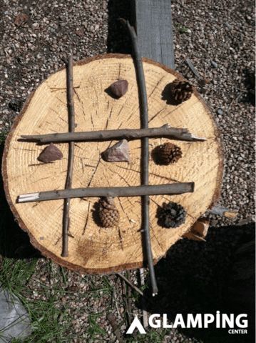 Tic Tac Toe with Nature - Camping Games for Kids - Camping İ