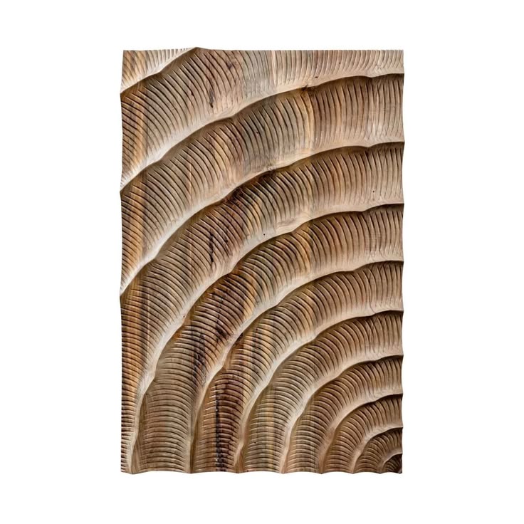 Current is a sculptural wall panel crafted from prime teak r