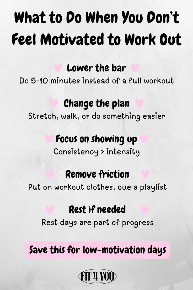 Feeling unmotivated to work out happens to everyone. These s