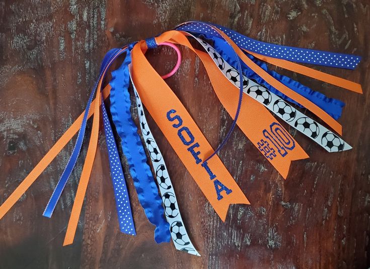 Custom Soccer Spirit Ribbons/Pony O/Hair Streamers by AminaC