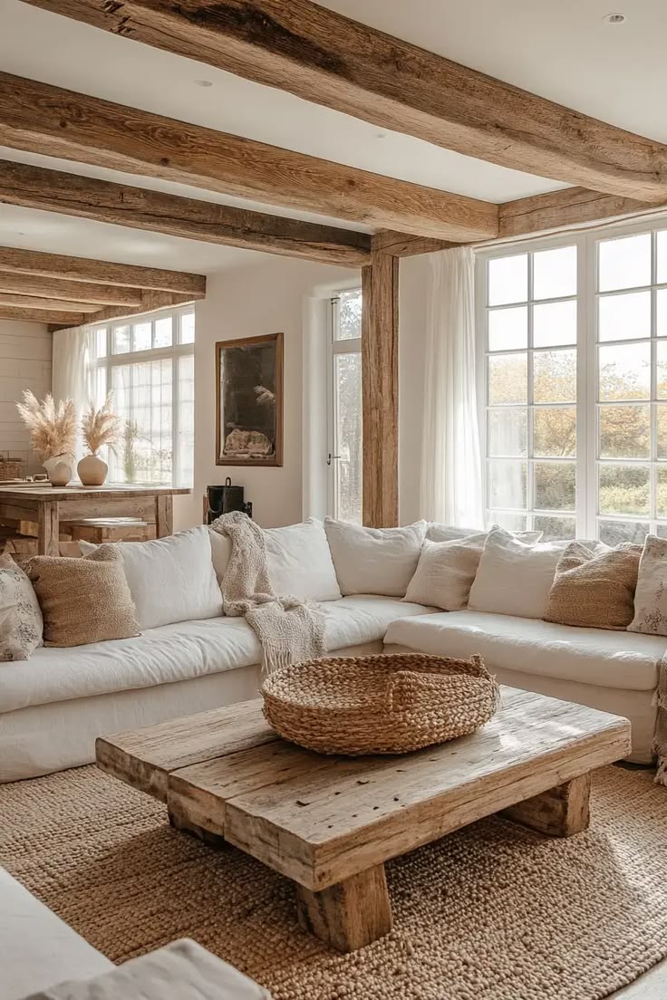 Deep wood grain and comfortable furniture make this room fee